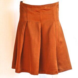 Burberry Copper Coloured Pleated Skirt Dated Fall 06 - Italy